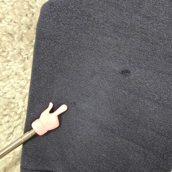 Flint and Tinder Hoodie Men Medium Faded Black Pullover Sweatshirt Raglan Pocket - Picture 5 of 13